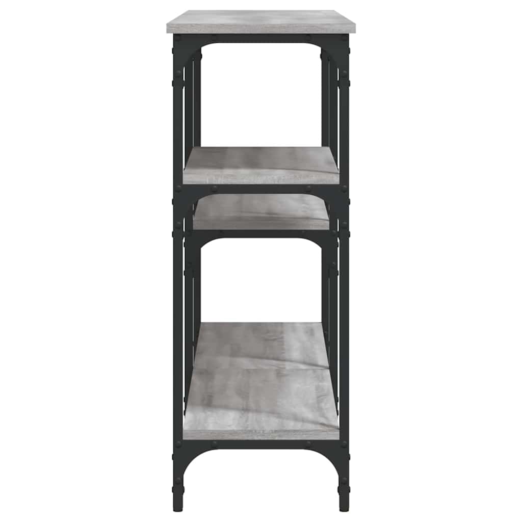 Console Table Grey Sonoma 160x29x75 cm Particleboard