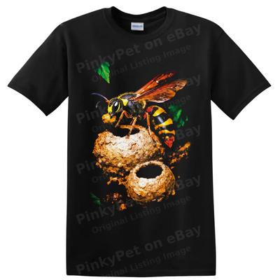 Wasp Honeycomb T Shirt Colorful Flying Insect Nature Graphic Art Tee Gift Idea