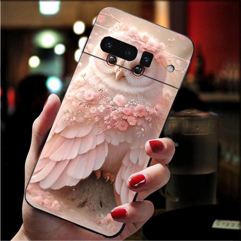 

Phone Case For Google Pixel 10 9 Pro XL 9A 8 7 6 Pro Pixel 8A 7A 6A Pixel 8 7 6 5 Cute Owl Cartoon Pixel 9 Pro XL