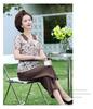 Elegant Summer Two-Piece Set for Women 40s-50s: Plus-Size Chiffon Short-Sleeve Suit