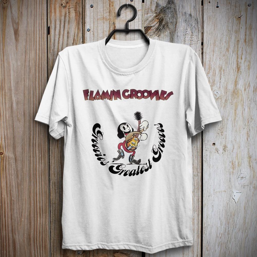 Футболка с логотипом рок-группы Flamin Groovies Groovies Greatest Grooves Рой Лони Сирил Унисекс XXL