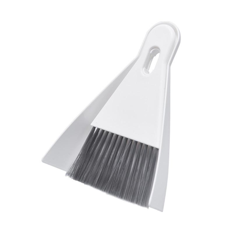 Dense Brush Dustpan Combination Modifiable Brush Space Saving Design Compact Desktop Broom And Dustpan Set