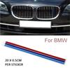 FA4For BMW 3Colored Stripe Car Sticker Personality Grille Decal PVC Decal Decoration Portable Auto Motorcycle Accessories Sticker