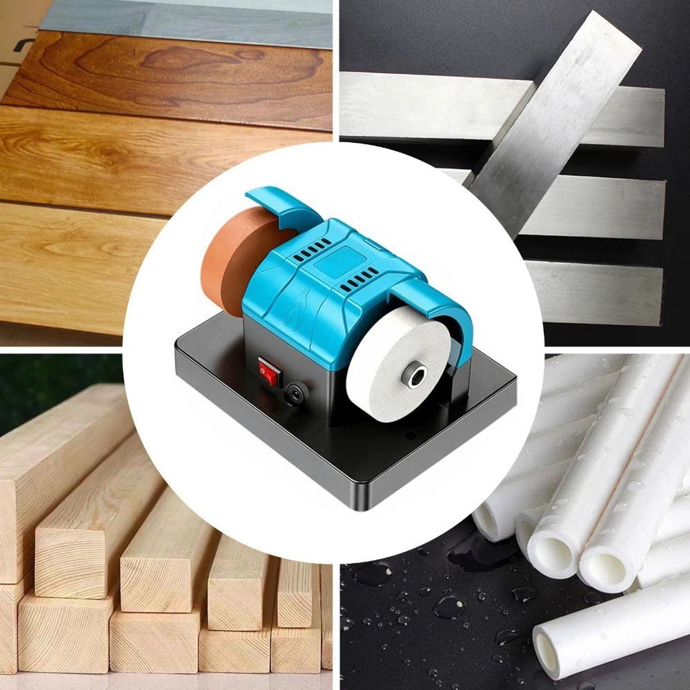 Motor-Driven Mini Bench Grinder Dual Wheel Electric Polishing Machine Electric Sharpener Garage