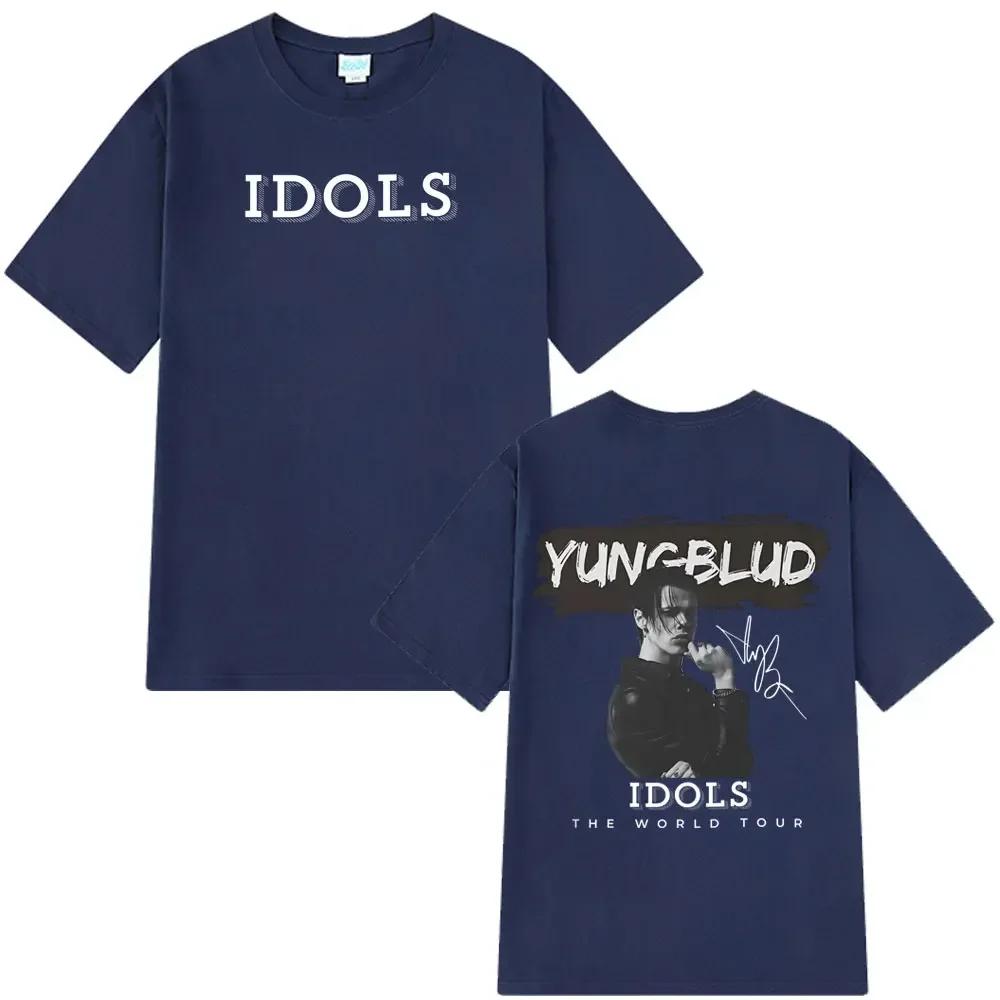 Yungblud 2025 World Tour New Idols Vintage Tshirt Unisex Wounisex Punk Rock T Shirts Shortsleeved Cotton Hiphop Oversized Tshirts