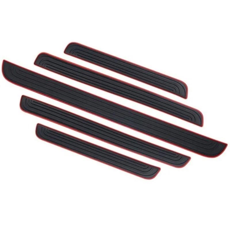 Universally Car Trunk Door Sill Plate Protector Rear Bumper Guard Rubber Mouldings Pad Trim Cover Strips Car Styling