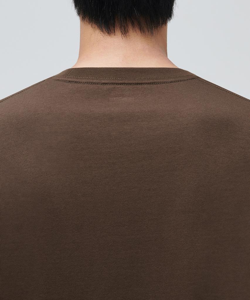 MUSINSA STANDARD Crew Neck Long Sleeve T-Shirt [Brown]