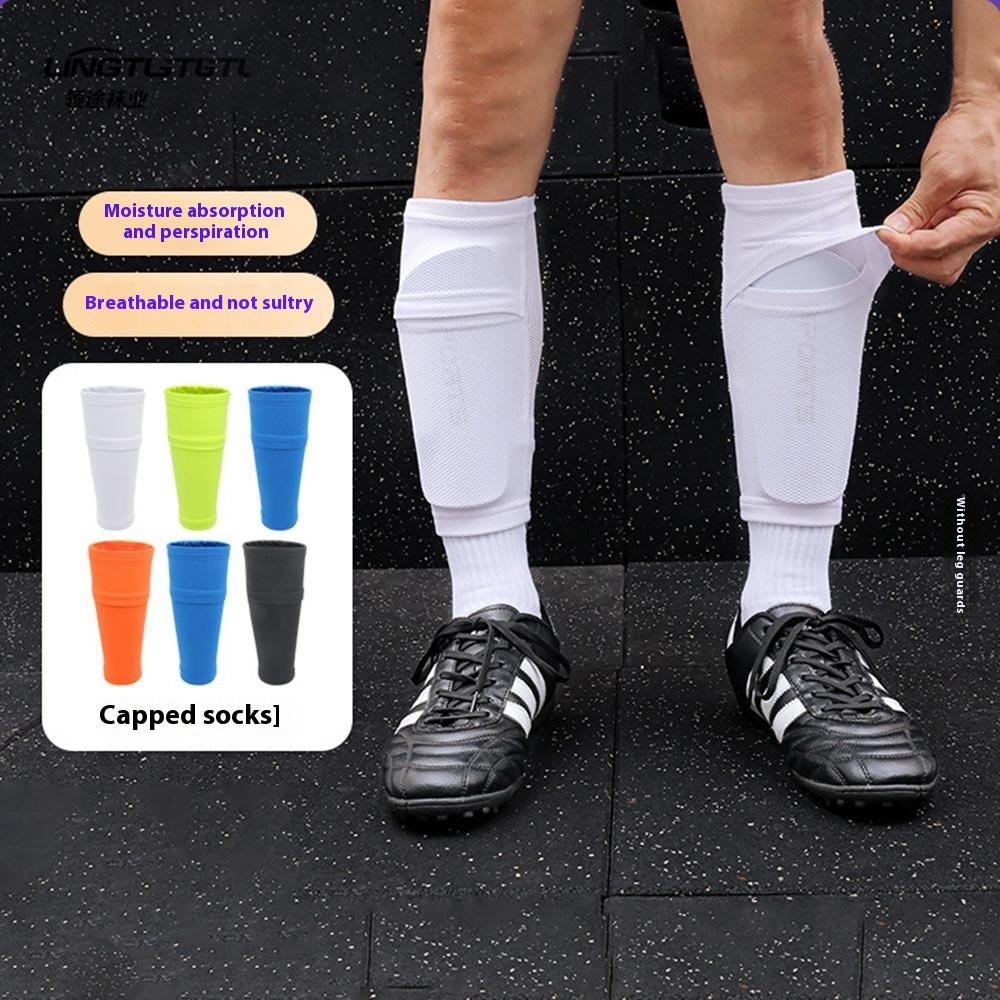 LINTORE 1 Paar Erwachsene Fußball Beinschoner Socken Schweißabsorbierend Waden Kompressionsschoner