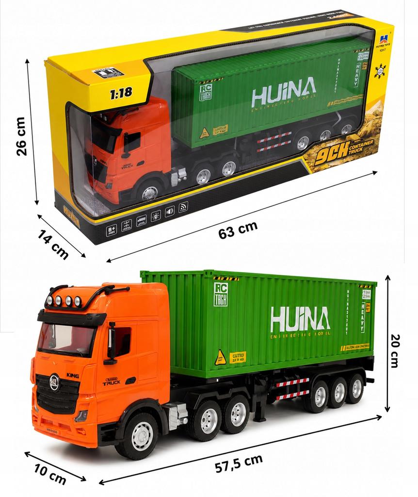[PACZB] TIR truck with a sea container trailer + Z3509 remote control