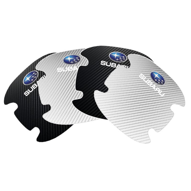 4PCS Car Door Handle Protection 3D Sticker Emblem for Subaru Forester Crosstrek Outback Impreza XV Tribeca Legacy Levorg Mpreza Y16