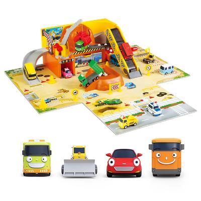 [pororomall] Tayo Der Kleine Bus Mächtige Baumaschinen Spielset + Miniauto Serie 3
