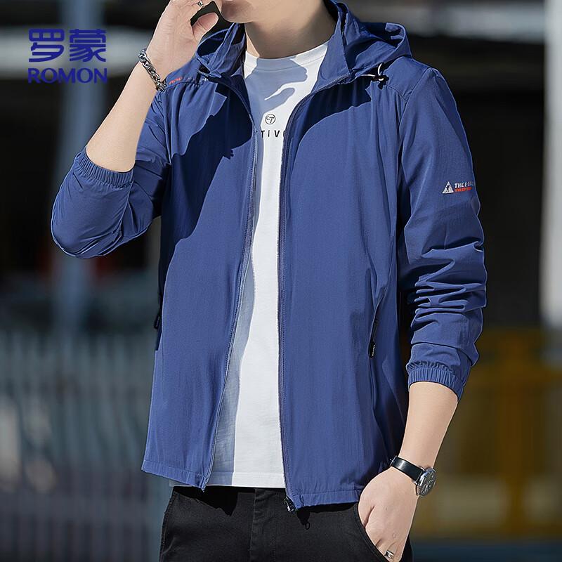 ROMON Men s Ice Silk Quick-Dry Hooded Sun Protection Jacket XL