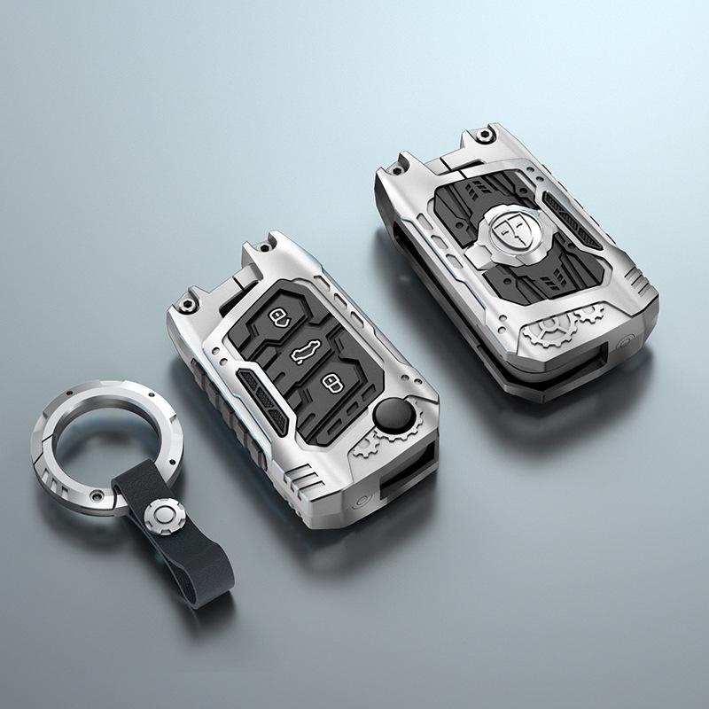 Mecha Style Key Case for Volkswagen Sagitar/Passat/Lavida - 2024 New Year Gift