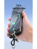 Cross-Border 4-in-1 Super Fast Charging Keychain Cable for Huawei & Apple with Zinc Alloy Logo