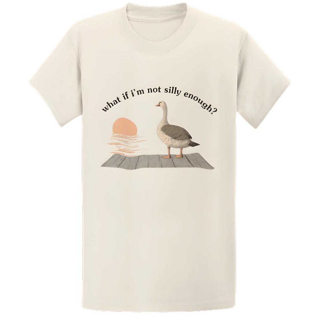 Gildan 5000 Silly Goose T-Shirt Funny Meme Graphic Tee