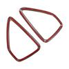 Car Styling 2pcs/set Stainless Steel Dashboard Air Conditioner Outlet Decoration Cover for Peugeot 208 2008 2020-2024