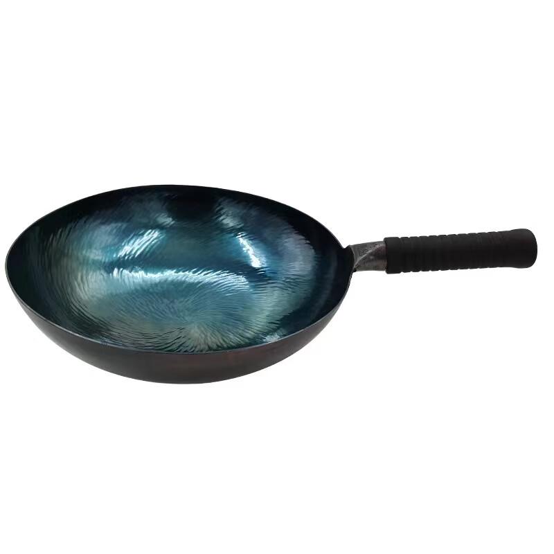 Jinweide 32cm Zhangqiu Hand-Forged Iron Wok Set