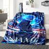Customiz Name Personality Jujutsu Kaisen Blanket Soft &Warm Sofa Office Bed Travel Lunch Break Blanket, Gift Suitable All Seasons