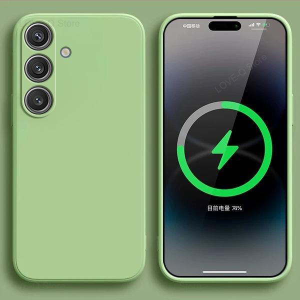 

Для S24 S23 S22 Ultra Чехлы Жидкий силиконовый чехол Для Samsung Galaxy S24 S23 S22 Ultra Plus S24Ultra Чехлы Чехлы Аксессуары For Samsung Galaxy S22 мятный зеленый