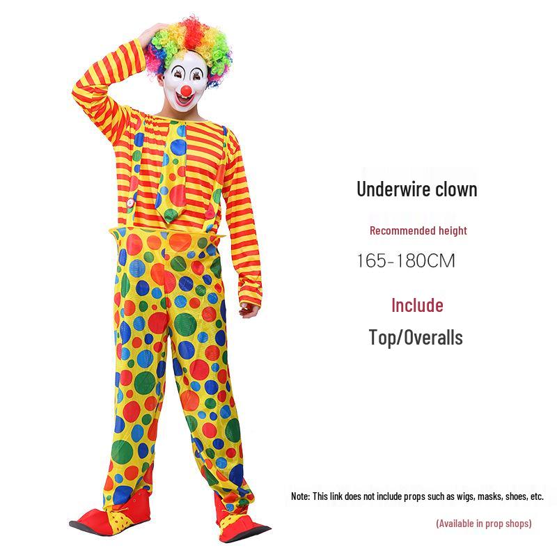 Halloween Adult Clown Costumes for Men & Women - Circus & Festival Performance Outfits