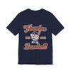 Retro Houston Baseball T-Shirt Vintage Stil Maskottchen T-Shirt Teamfarben