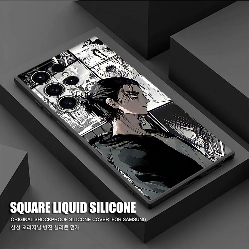 Attacks Manga on Titans Phone Case For Samsung Galaxy S24 Ultra Case S23 S21 S20 FE S22 9 Plus Note 20 Ultra Cover Mikasa Anime
