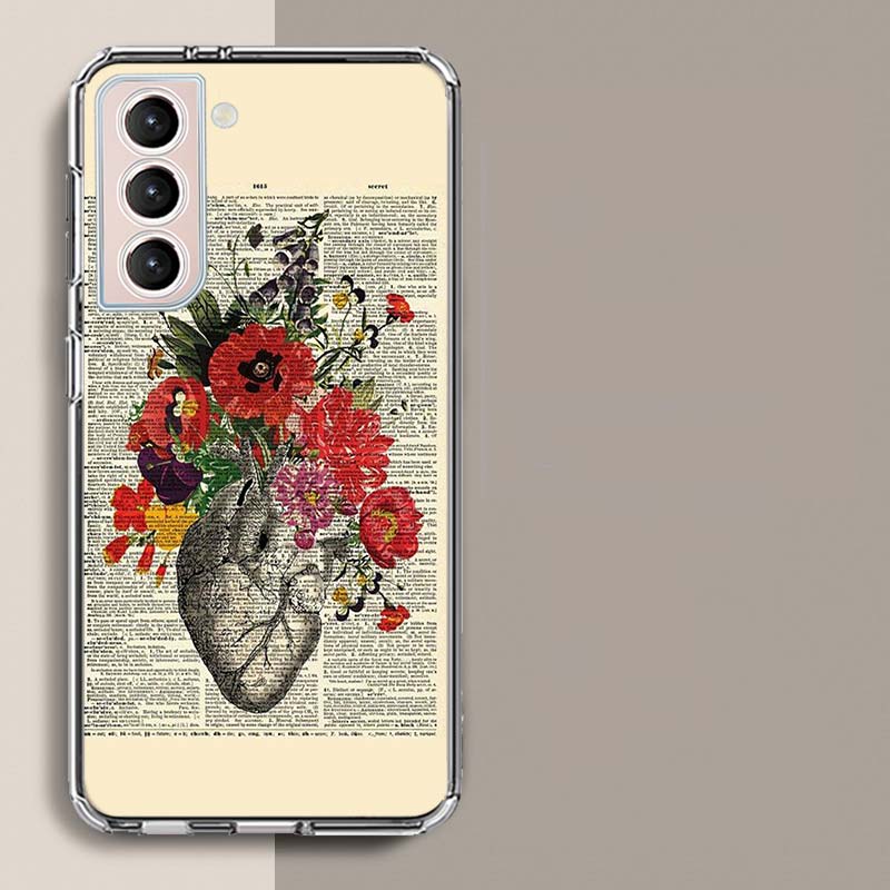 Medical Human Organs Brain Meridian Kidney Phone Case For Samsung S25+ Edge Galaxy S24 FE S23 Ultra Capa Shell S22+ S21 Plus S20
