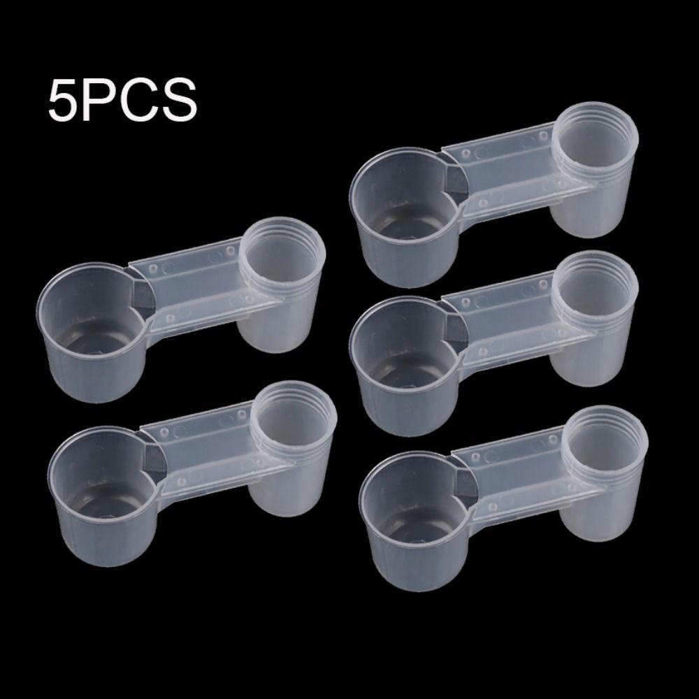 5Pcs Birds Drinker Feeder Fit for Soda Pop Water Bottle Cup Chicken Pigeons Feeder Trough Pet Feeding Accessories