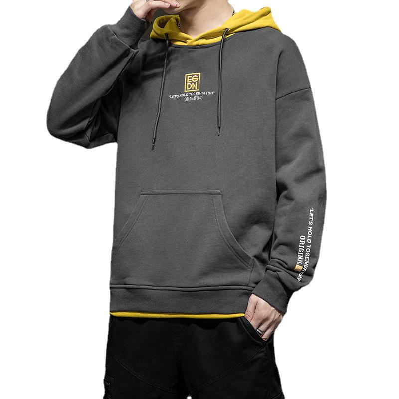 Men's Trendy Hooded Sweatshirt - Versatile & Loose Fit for Spring, Autumn & Winter
