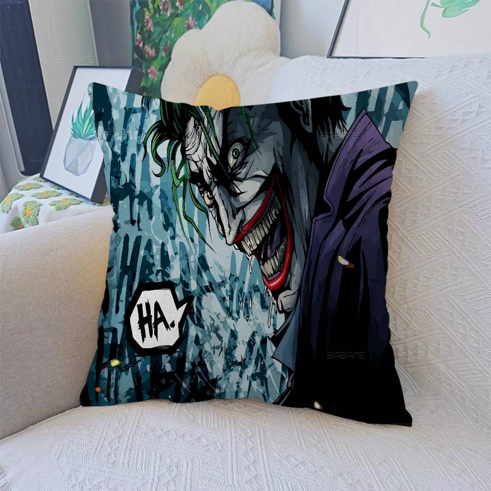 J-Joaquin P-Phoenix J-Joker Anime Decorative Room Aesthetics Pillow Case Home Decor Bedroom Sofa Bed Couch Pillow Cover 45x45