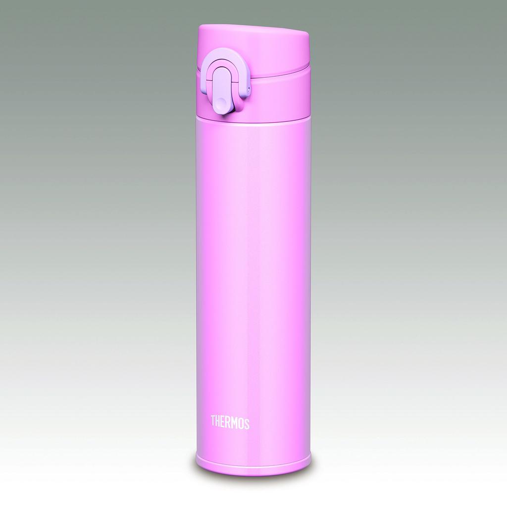 THERMOS Vacuum Insulated Portable Mug Open Light Pink LP [One-Touch Type] 0.4L JNI-401