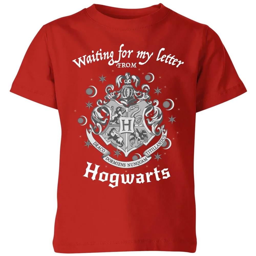 Harry Potter Waiting For My Letter From Hogwarts Kids  T-Shirt - Red - 3-4 Years 150