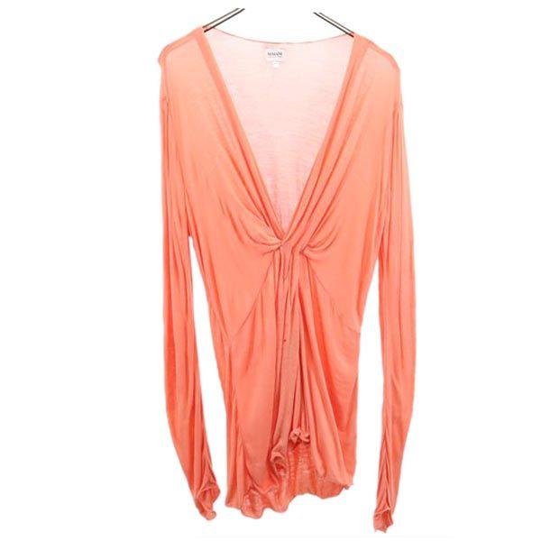 Armani Collezioni Long Sleeve Tunic 42 Orange Series Women Used
