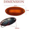 APSMOTIV 2PCS Amber LED Side Marker Lighting Led Trailer 24V Marker Lights for Semi Trucks Cargo Universal Fit 2PCS Amber LED Side