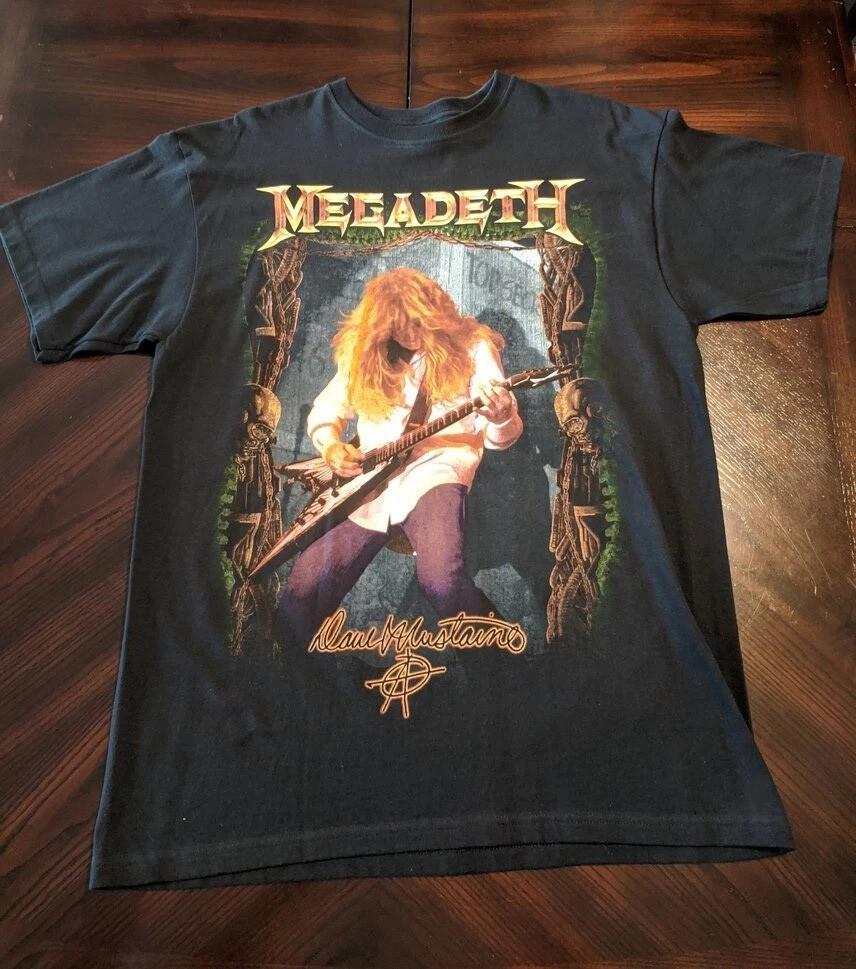 VTg Dave Mustaine MEGADETH Band Black Tee Shirt CL801 S
