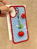 Capa de Celular 3D Tomate com Bolinhas Vermelhas para Tela Cheia iPhone 17 Air 16 Pro Max 15 14 Plus 13 Mini XR Silicone à Prova de Choque Capa Y2K