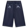 PawinPaw Girls' Cartoon Bear Loose Denim Jeans