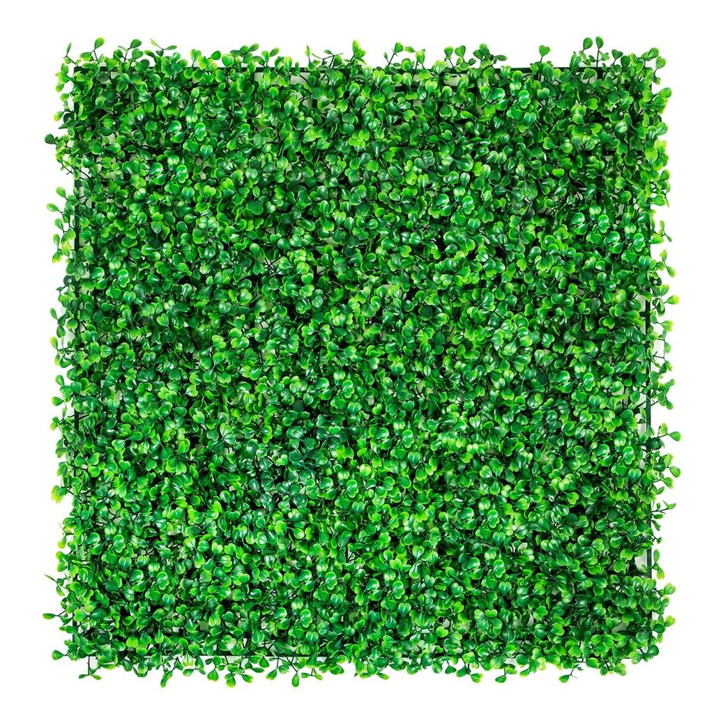 Artificial Boxwood Panel 12pcs 10" X 10" Grass Hedge Wall Mat for Fence