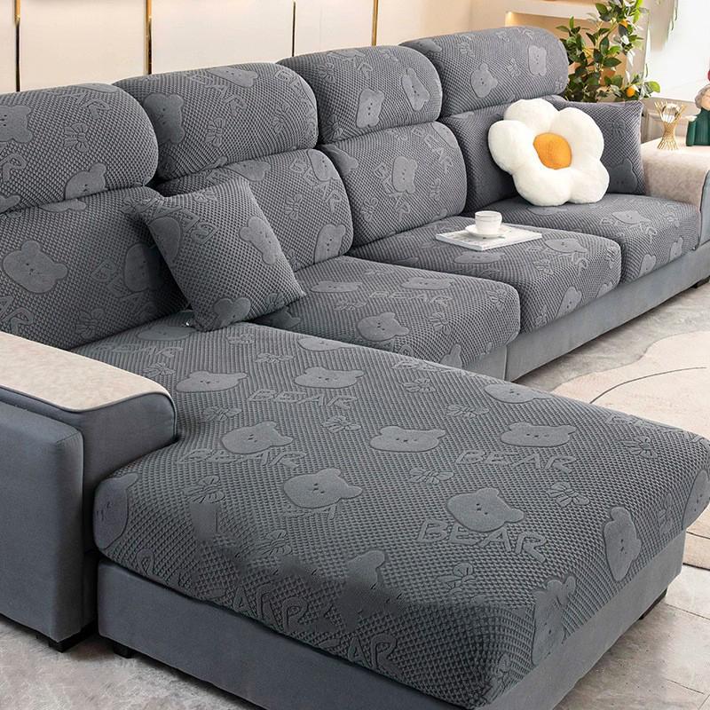 Vzor žakárového medvědaPotah na pohovku Potah na sedák Elastické potahy na pohovku do obývacího pokoje Potah na pohovku Potah na křeslo Sedák Potah na pohovku Domácí dekorace