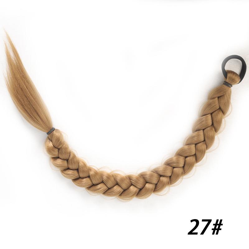 Peruka warkocz dziewczyna kucyk warkocz smażone ciasto twists długi warkocz kucyk peruka