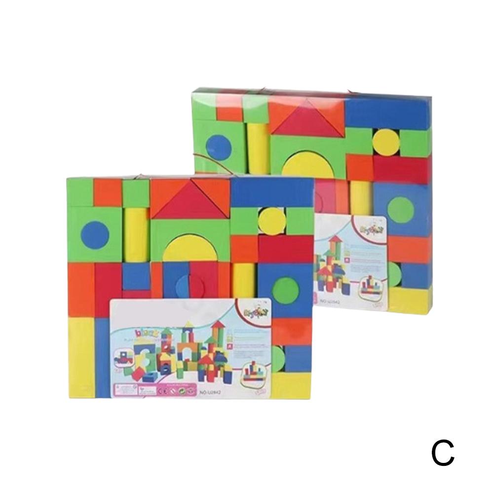 30/46/92 Pezzi Blocchi da Costruzione in Gommapiuma EVA Giocattolo per Bambini Montaggio Software Spugna Creativo Educazione Precoce Giocattolo per l'Illuminazione Cognitiva