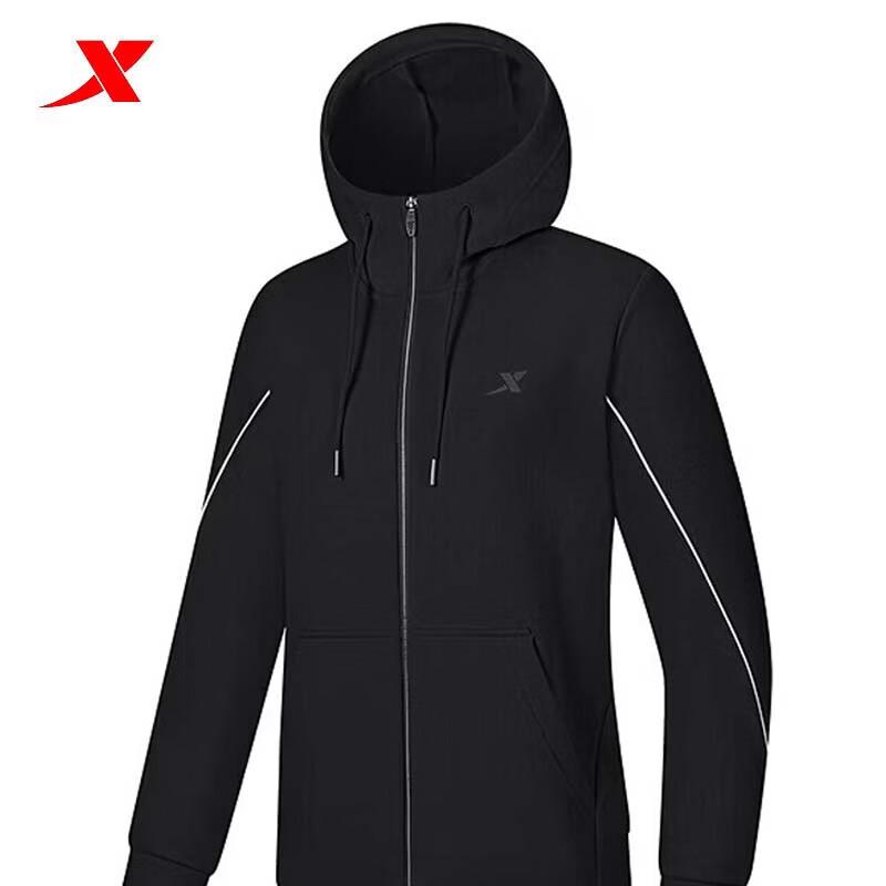 XTEP Women s Knitted Hooded Slim-Fit Jacket M