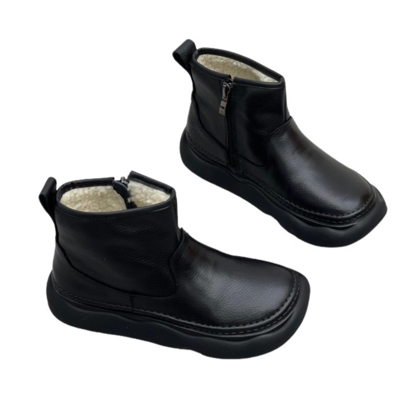 Casual Snow Boots, Versatile Retro Cotton Shoes, New Style Boots, Thick-soled Women's Boots