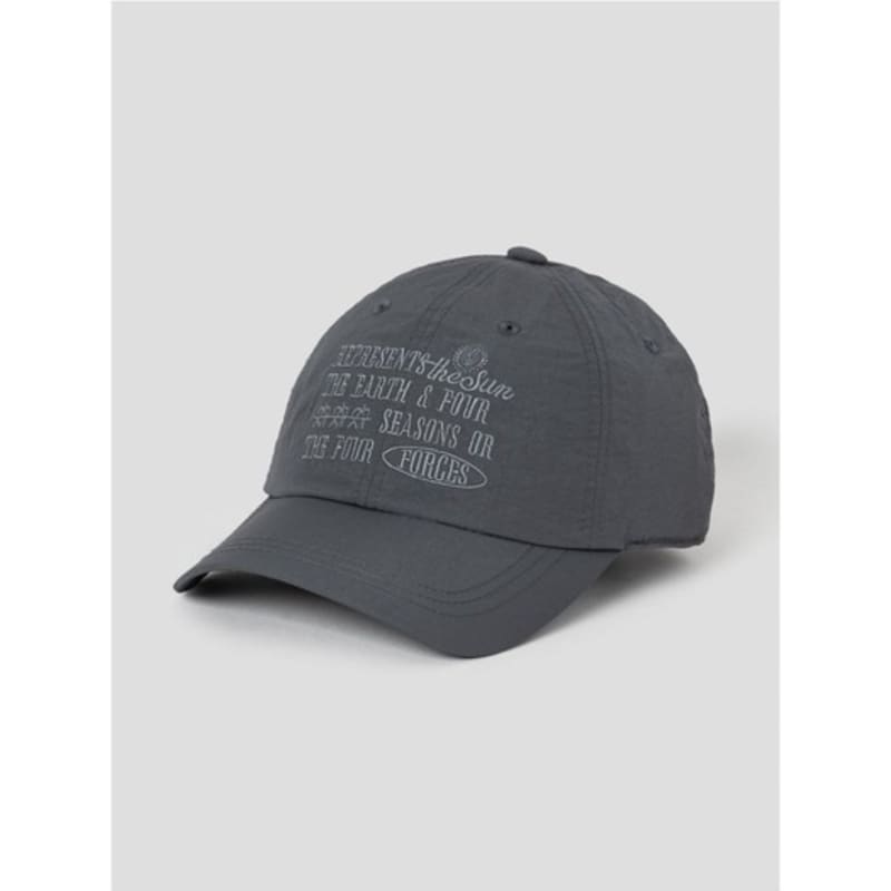 8seconds Nylon Tone-on-Tone Letter Ball Cap Ash (29578BWY44)