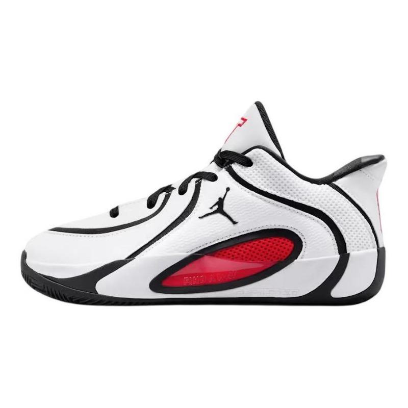 Jordan Tatum 4 GS low-top basketball shoes white/black/red unisex HQ4611-101 39
