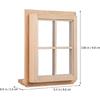 2pcs 1:12 Dollhouse Windows,Miniature Wooden Windows Furniture Acessories Mini Wooden Window Scene Accessory for Craft Dollhouse Home Furniture