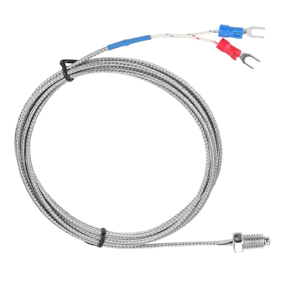 M8 Screw Thread Type K Thermocouple Temperature Sensor Wire 0 400 Celsius  (2 M)