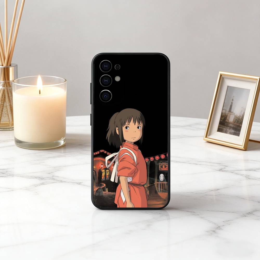 S-Spirited C-Chihiro O-Ogino A-Away-SA Phone Case Black Silicone Soft For Samsung S25,S24,S21,S22,S23,S30,Ultra,S20,Plus,Fe,Lite