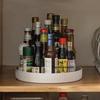 Kitchen Storage Rack Rotating Spice Organizer Box Household Cabinet Seasoning Desktop Countertop Storage Tray Magic Tool