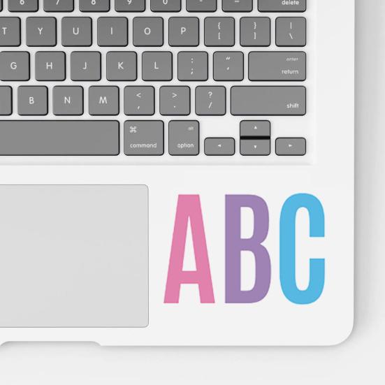 500 Pcs Letter Stickers 2 Inch Self Adhesive PVC Stickers Waterproof Alphabet Decals Mailbox Numbers Labels for Water Bottle